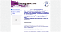 Desktop Screenshot of notetakingscotland.com